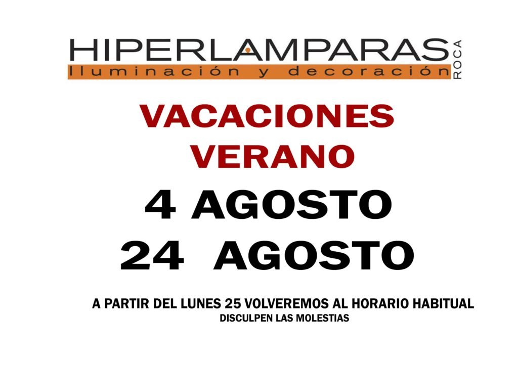 VACACIONES-VERANO-2025-HIPERLAMPARAS-ROCA VACACIONES VERANO HIPERLAMPARAS ROCA
