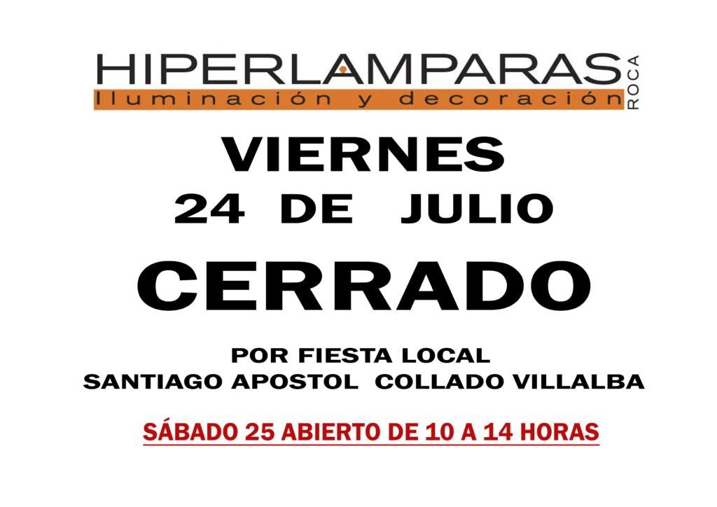 HIPERLAMPARAS 24 JULIO CERRADO